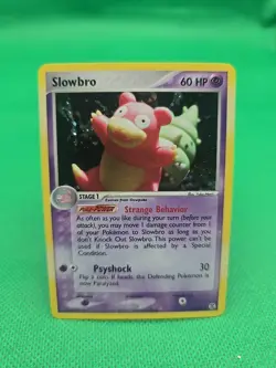 Pokemon TCG Slowbro 14/112 FireRed & LeafGreen Holo MP - Image 1