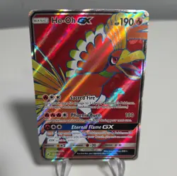 Ho-Oh GX 131/147 Burning Shadows Full Art Ultra Rare Holo Pokemon TCG Card - Image 2