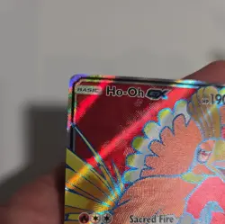 Ho-Oh GX 131/147 Burning Shadows Full Art Ultra Rare Holo Pokemon TCG Card - Image 4