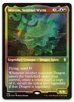 Miirym, Sentinel Wyrm (Foil Etched) #542 (NM) Baldur's Gate CLB Magic MTG - Image 1