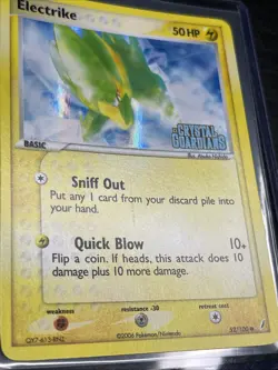 Pokemon Card Electrike 52/100 Reverse Holo EX Crystal Guardians Rare NM 2006 - Image 2