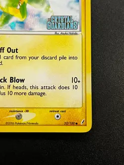 Electrike 52/100 - EX Crystal Guardians Reverse Holo Stamped Pokemon Card LP - Image 3