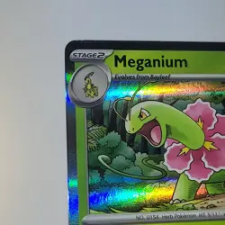 Meganium Pre Release Mega Evolutions Promo Card Pokemon TCG - Image 2