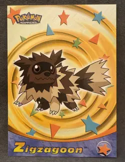 ZIGZAGOON #89 TOPPS POKEMON ADVANCED 2003 Lightly Played - Image 1