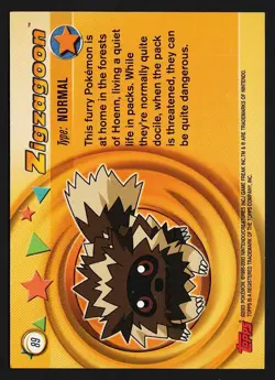 Zigzagoon #89 Topps Advanced Challenge 2003 - Pokemon TCG - Image 2
