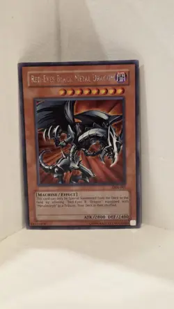 Yu-Gi-Oh! PRISMATIC SECRET CARD RED-EYES BLACK METAL DRAGON FMR-001 LP - Image 1