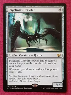 Magic The Gathering COMMANDER 2015 C15 PSYCHOSIS CRAWLER artifact card MTG - Image 1