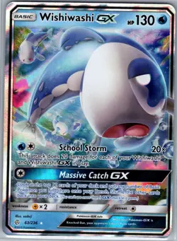 Wishiwashi GX 63/236 SM - Cosmic Eclipse - Pokemon Card - NM - Image 1