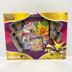 Pokemon TCG Alakazam V Box - 1 Foil Promo, Oversize Card & 4 Booster Packs - New - Image 1