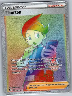 Thorton (Secret) 210/196 SWSH11: Lost Origin - Pokemon Card - NM - Image 1