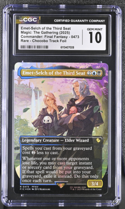MTG Emet-Selch of the Third Seat Chocobo Track Foil - Final Fantasy - CGC 10 💎 - Image 3