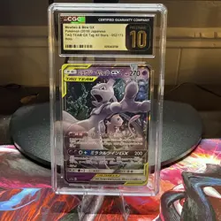 Pokemon Mewtwo & Mew GX RR 052/173 SM12a Japanese Edition CGC 10 Pristine - Image 1