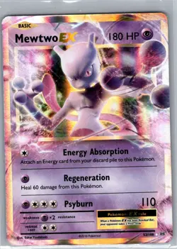Mewtwo EX 52/108 XY - Evolutions - Pokemon Card - NM - Image 1
