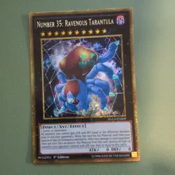 Yugioh Number 35: Ravenous Tarantula PGL3-EN009 1st Edition - Image 1