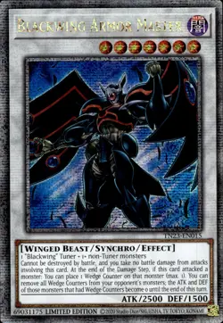 Blackwing Armor Master - Quarter Century Secret Rare TN23-EN015 - NM - YuGiOh - Image 1