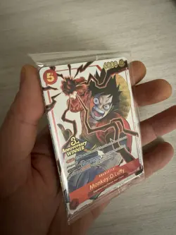 One Piece TCG 3rd Anniversary Winner Pack Sealed ENG Monkey Luffy ST01-012 Foil - Image 2