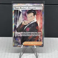 Pokemon TCG: Team Rocket's Giovanni 225/182 Sv10: Destined Rivals Holo Secret 🔥 - Image 1