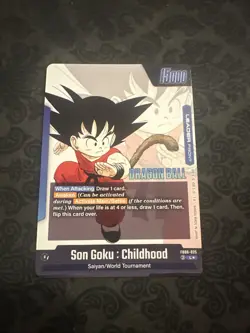Son Goku : Childhood FB06-025 Gold Leader Dragon Ball Manga Booster Card Fusion - Image 2