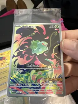 2025 Pokemon Mega Evolution #133/132 Bulbasaur Illustration Rare Stamped Sealed - Image 1
