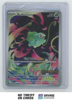 2025 Pokemon Mega Evolution IR Holo Stamped SEALED Bulbasaur #133/132 - Image 1