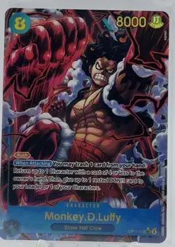Monkey.D.Luffy (118) (Alternate Art) OP11-118 A Fist of Divine Speed Foil - Image 1