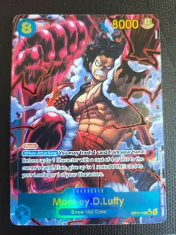 Monkey.D.Luffy (118) (Alternate Art) OP11-118 A Fist of Divine Speed Foil - Image 2