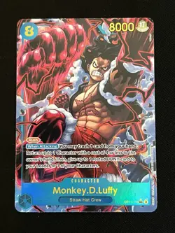Monkey.D.Luffy (118) (Alternate Art) OP11-118 A Fist of Divine Speed Foil - Image 1