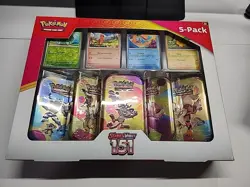 Pokemon Scarlet & Violet 151 Mini Tins 5 Pack Sealed Costco Bundle Box - Image 1