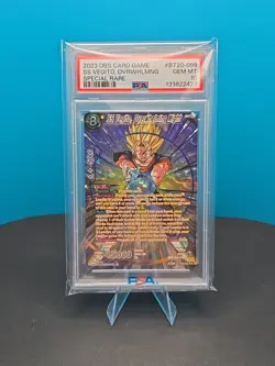 PSA 10 Dragonball Card Game SS Vegito, Overwhelming Might BT20-099 SPR - Image 1