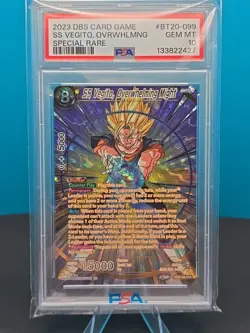 PSA 10 Dragonball Card Game SS Vegito, Overwhelming Might BT20-099 SPR - Image 2