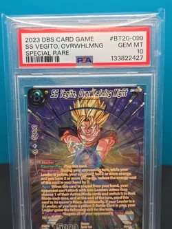 PSA 10 Dragonball Card Game SS Vegito, Overwhelming Might BT20-099 SPR - Image 5