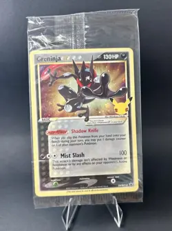 Pokemon Celebrations Gold Star Holo Greninja Card SWSH144 NM Sealed - Image 2