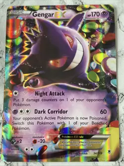 Gengar Ex Jumbo Card And Normal Size Pokemon Cards - Image 5