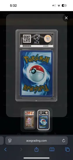 Pokemon Ace 10 Mew EX Metal Gold Promo Card 205/165 Scarlet & Violet 151 Series - Image 3