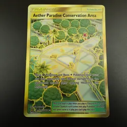 Aether Paradise Conservation Area SV87/SV94 Hidden Fates Holo Pokemon Card - Image 1