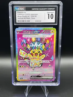 Pokemon Pikachu 234/193 M2a: Mega Dream Ex Holo Special Art Rare CGC Gem Mint 10 - Image 1