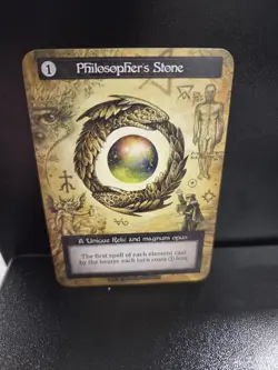 Sorcery: Contested Realm Beta Philosopher’s Stone Unique Rare Non-foil - Image 1