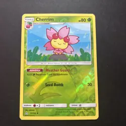 Cherrim 11/156 SM - Ultra Prism Uncommon Reverse Holo Pokemon TCG HP - Image 1