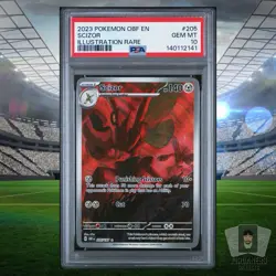 Scizor IR 2023 Pokemon S&V Obsidian Flames OBF EN #205/197 PSA 10 GEM MINT - Image 1