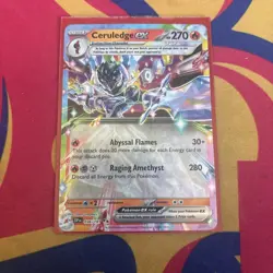 Pokemon TCG Ceruledge EX 036/191 Surging Sparks Double Rare, NM Condition - Image 1