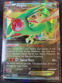 Holo Foil Flygon EX # XY61 XY Black Star Promo Set Pokemon Trading Cards PL - Image 1