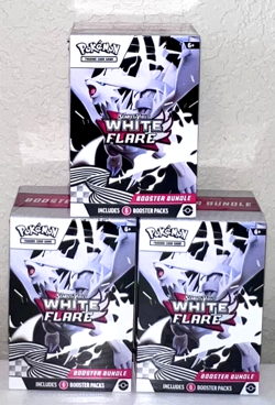 Pokemon TCG: Scarlet & Violet White Flare Booster Bundle NEW SEALED LOT OF 3 - Image 5