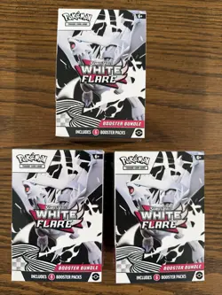 Lot Of 3x White Flare Booster Bundle - SV: White Flare (WHT) Pokemon TCG Sealed - Image 1