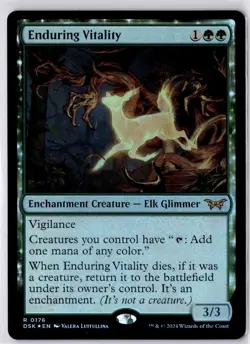 Enduring Vitality Duskmourn: House of Horror Foil NM R 0176 - Image 1