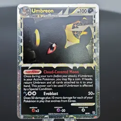 Umbreon Prime 86/90 Undaunted HGSS Holo Pokemon TCG 2010 Vintage NM Eevee - Image 1