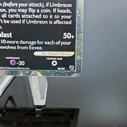Umbreon Prime 86/90 Undaunted HGSS Holo Pokemon TCG 2010 Vintage NM Eevee - Image 5