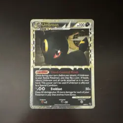 Umbreon Prime Ultra Rare Holo 86/90 Undaunted 100 HP Pokemon TCG 2010 - Image 1