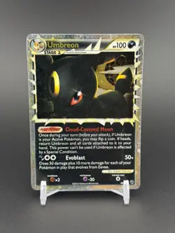 Umbreon Prime 86/90 Undaunted Holo MP/HP HGSS Pokemon TCG - Image 1