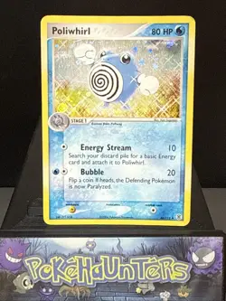 Pokemon Card Poliwhirl 46/112 EX Firered & Leafgreen Holo Played - Image 1