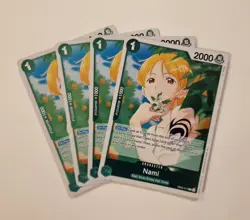 One Piece TCG Card - (Playset) - 4x EB02-017 - Nami - Rare - Eng - Image 1